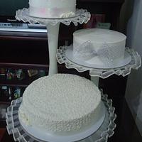 Monogram Wedding Cake