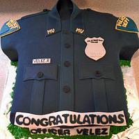 Police Shirt Cake