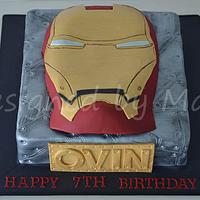 "Iron man" bithday cake