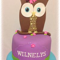 Owl birthday, Cake
