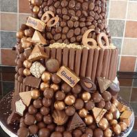 Large chocolate cake