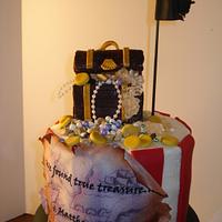 Pirate Cake for Adoption Ceremony