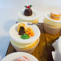 British food miniature cupcakes