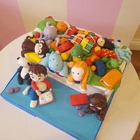 Toy box cake 