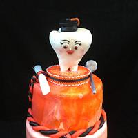 Dental Hygienist Graduation Cake
