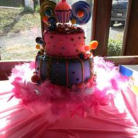 Candy shop themed cake