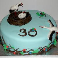 stork nest cake