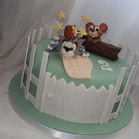 Tom & Jerry Birthday Cake