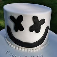 Marshmallow face cake