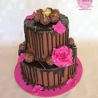 Chocolate and hot pink