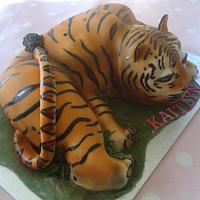 Tiger birthday cake
