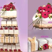 Wedding cakes tower