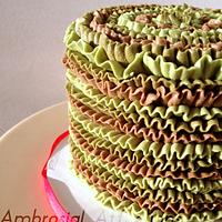 Camouflage Ruffle Cake