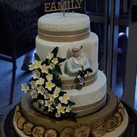 Nan's 90th 'Family etched' Birthday Cake