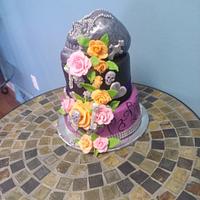 Day of the Dead Birthday Cake