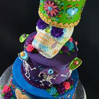 Day of the Dead Wedding Cake