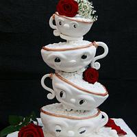 Stacked  Teacup Cake