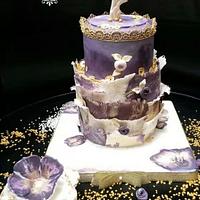 chic purple cake