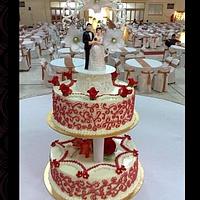 Mehendi Design Wedding Cake