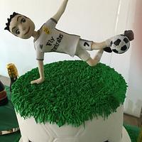Soccer ball cake