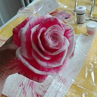 Rose sugar paste