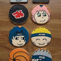 Naruto and Superhero Cookies