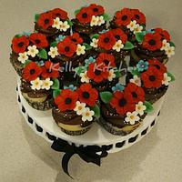 Floral cupcakes