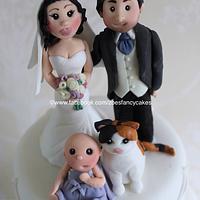 Yorkshire Dales themed wedding cake 