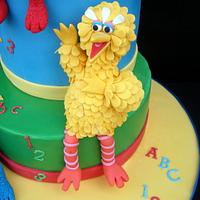 Sesame Street 1st birthday cake