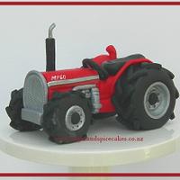 Tractor Cake topper with FREE Tutorial