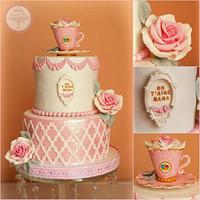 Mother's day tea cup Cake