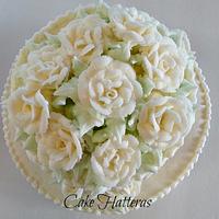 Fiftieth Wedding Anniversary Cake in Buttercream