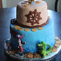 Jake and the Neverland Pirates 4th Birthday Cake