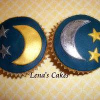 Stars and Moon Cupcakes