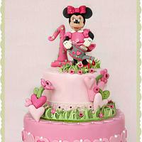  Minny mouse B-Day cake