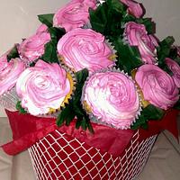 Valentine Cupcake Bouquets.