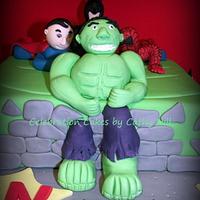 The Hulk Ruins Birthday Cake 
