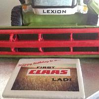 Combine Harvester- Happy Birthday to a first "CLAAS" lad!