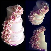 Ivory wedding cake