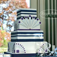 Great Gatsby Inspired Wedding Cake