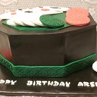 Poker theme cake