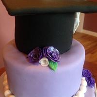 Sorority girl Graduation cake