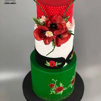 Couture Cakers International - Polish folk outfit inspired