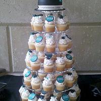 Graduation Cupcake Tower