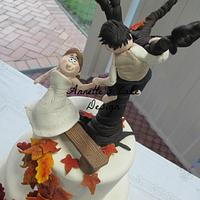 Autumn Fun Wedding Cake
