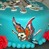 Ed Hardy birthday cake 