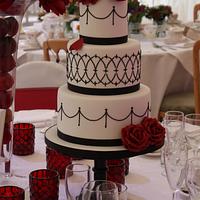 Gothic Romance Wedding Cake