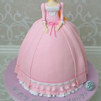 Princess doll cake