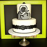 Old Hollywood Glamour Themed Cake