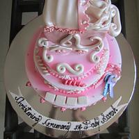 For our Angel- Baptism cake for a Baby Girl